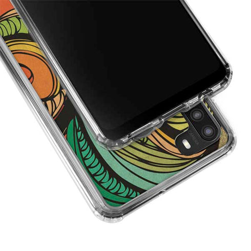 Malestrom 70s Inspired Galaxy A21 Clear Case
