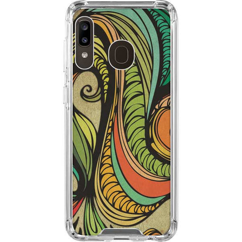 Malestrom 70s Inspired Galaxy A30 Clear Case