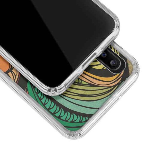 Malestrom 70s Inspired Galaxy A30 Clear Case