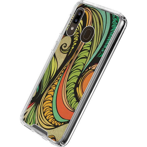 Malestrom 70s Inspired Galaxy A30 Clear Case