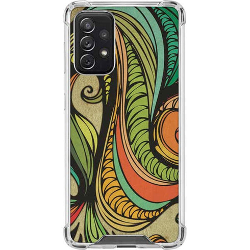 Malestrom 70s Inspired Galaxy A72 5G Clear Case