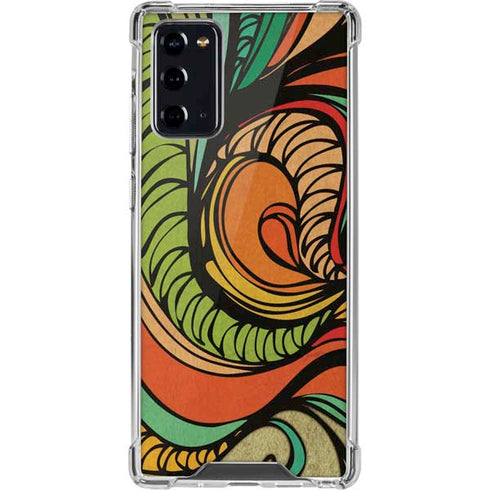Malestrom 70s Inspired Galaxy Note20 5G Clear Case