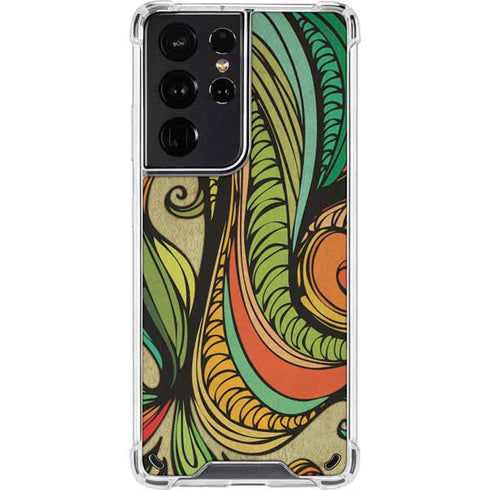 Malestrom 70s Inspired Galaxy S21 Ultra 5G Clear Case