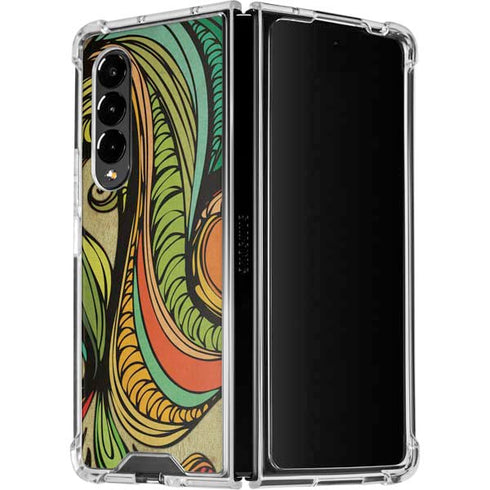 Malestrom 70s Inspired Galaxy Z Fold4 5G Clear Case