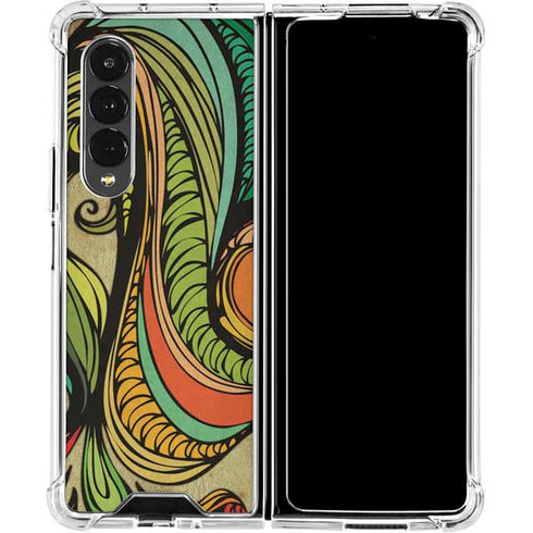 Malestrom 70s Inspired Galaxy Z Fold4 5G Clear Case