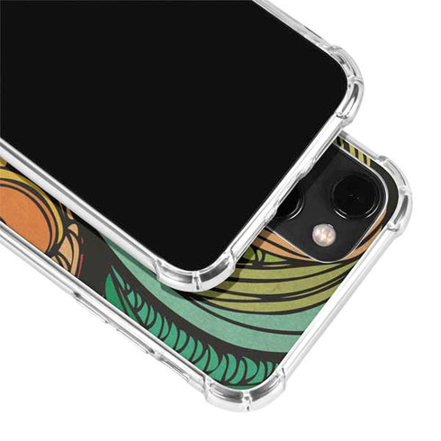 Malestrom 70s Inspired iPhone 15 Plus Clear Case
