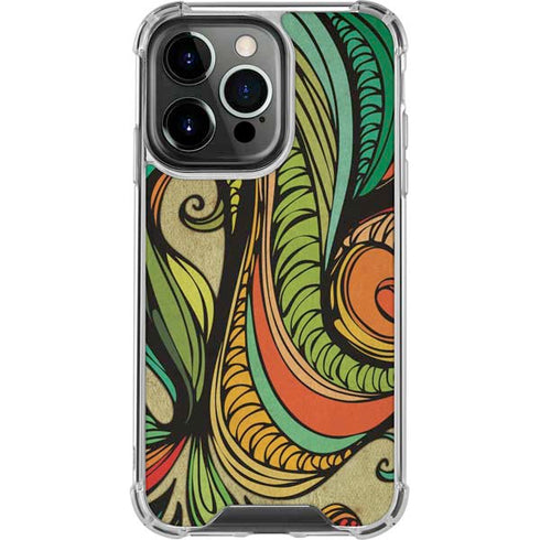Malestrom 70s Inspired iPhone 15 Pro Clear Case