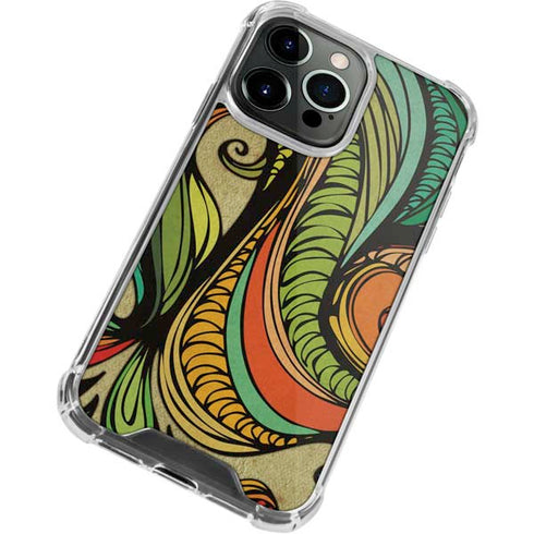 Malestrom 70s Inspired iPhone 14 Pro Clear Case