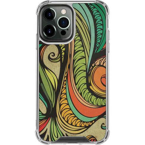 Malestrom 70s Inspired iPhone 14 Pro Max Clear Case