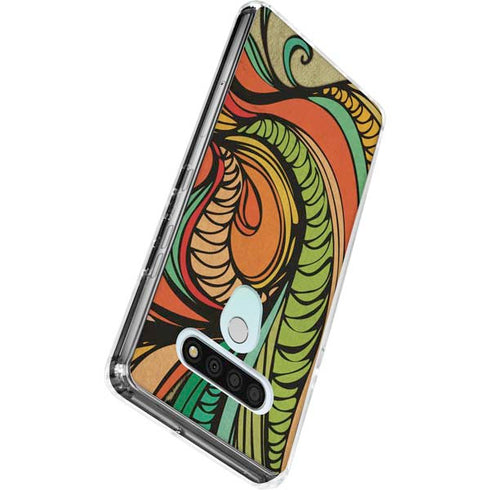 Malestrom 70s Inspired LG Stylo 6 Clear Case