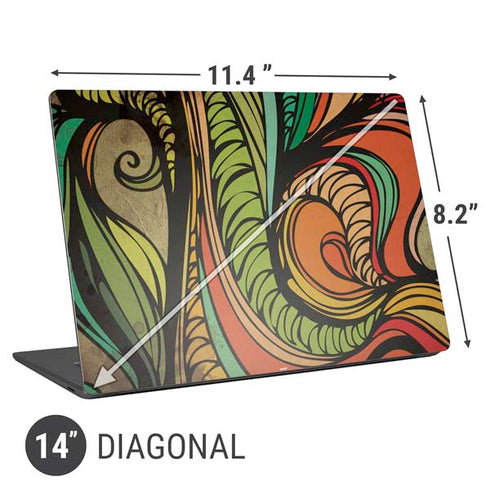 Malestrom 70s Inspired Universal Laptop 14in (11.4 x 8.2in) Skin