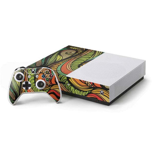 Malestrom 70s Inspired Xbox One S Console and Controller Bundle Skin