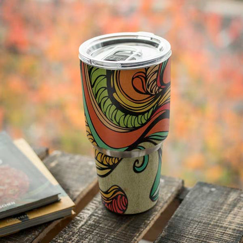 Malestrom 70s Inspired Yeti 30oz Rambler Tumbler Skin