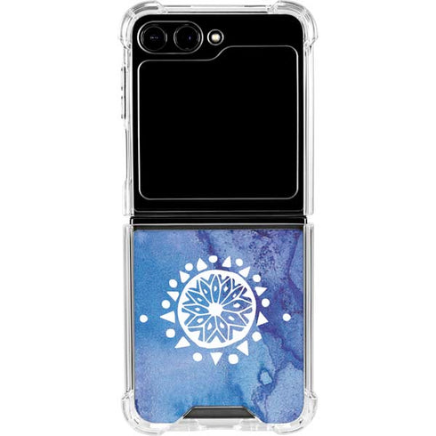 Mandala Symmetry Galaxy Z Flip5 5G Clear Case