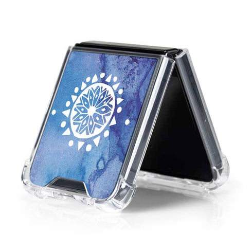 Mandala Symmetry Galaxy Z Flip5 5G Clear Case