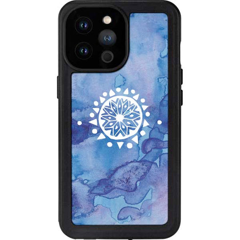 Mandala Symmetry iPhone 14 Pro Max Waterproof Case