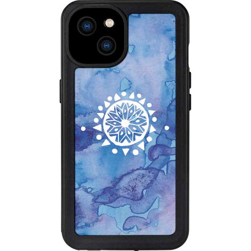 Mandala Symmetry iPhone 15 Plus Waterproof Case