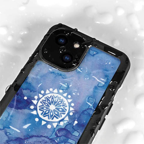 Mandala Symmetry iPhone 15 Plus Waterproof Case