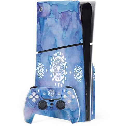 Mandala Symmetry PS5 Slim Disk Bundle Skin