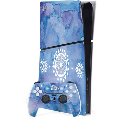 Mandala Symmetry PS5 Slim Digital Edition Bundle Skin