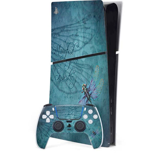 Manifest Your Destiny by Brigid Ashwood PS5 Slim Digital Edition Console Skin