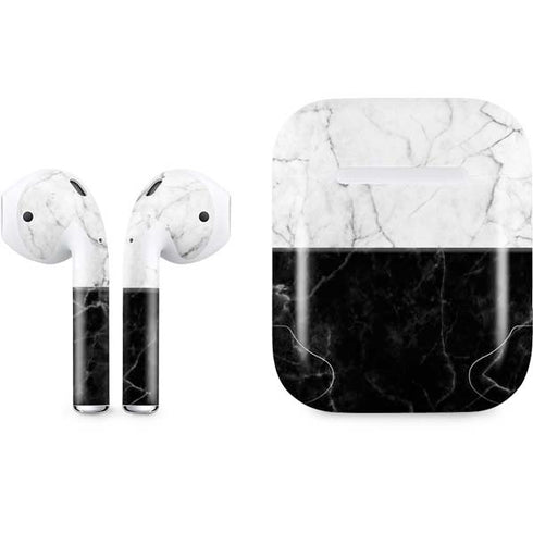Marble Split Apple AirPods Skin