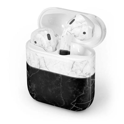 Marble Split Apple AirPods Skin