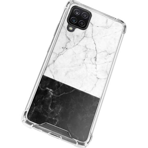 Marble Split Galaxy A12 Clear Case