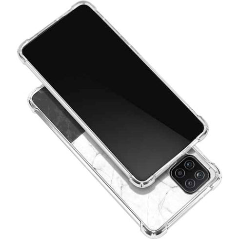 Marble Split Galaxy A12 Clear Case