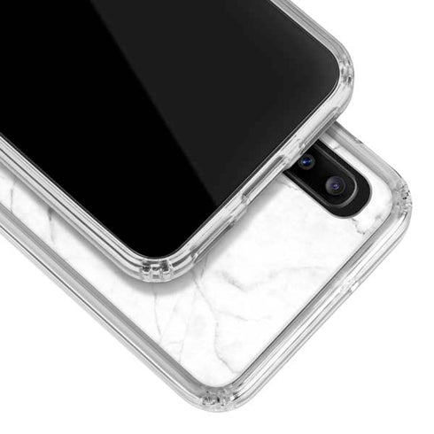 Marble Split Galaxy A20 Clear Case