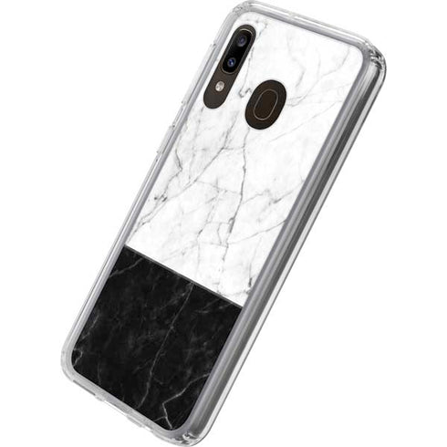 Marble Split Galaxy A20 Clear Case