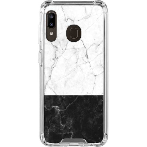 Marble Split Galaxy A30 Clear Case
