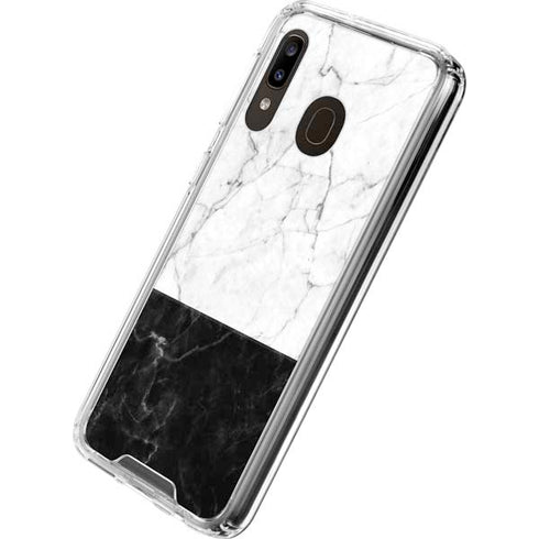 Marble Split Galaxy A30 Clear Case