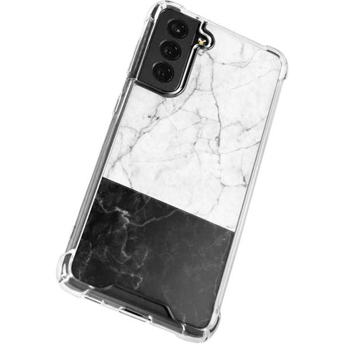 Marble Split Galaxy S21 FE Clear Case