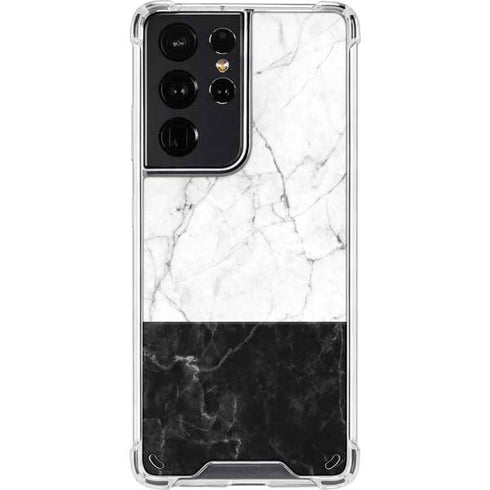 Marble Split Galaxy S21 Ultra 5G Clear Case