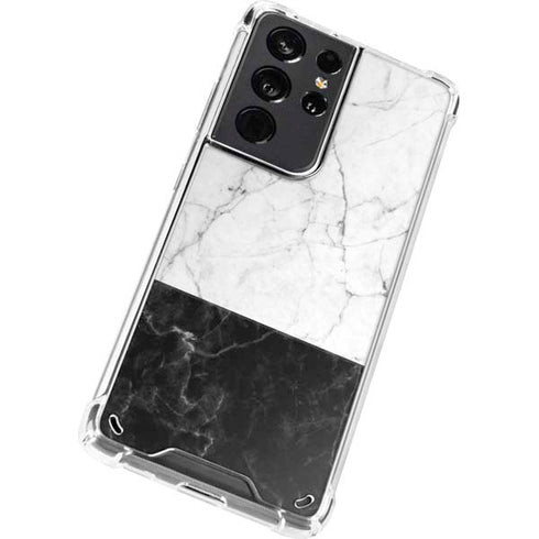 Marble Split Galaxy S21 Ultra 5G Clear Case