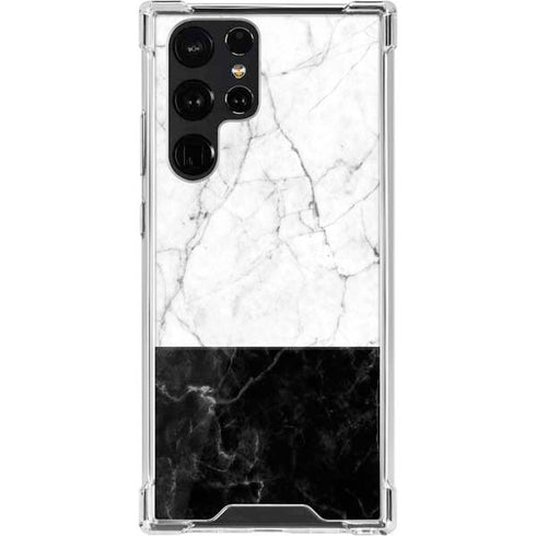 Marble Split Galaxy S22 Ultra Clear Case