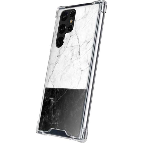 Marble Split Galaxy S22 Ultra Clear Case
