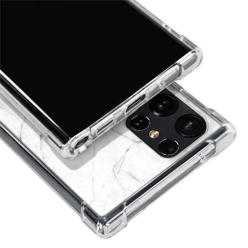 Marble Split Galaxy S22 Ultra Clear Case