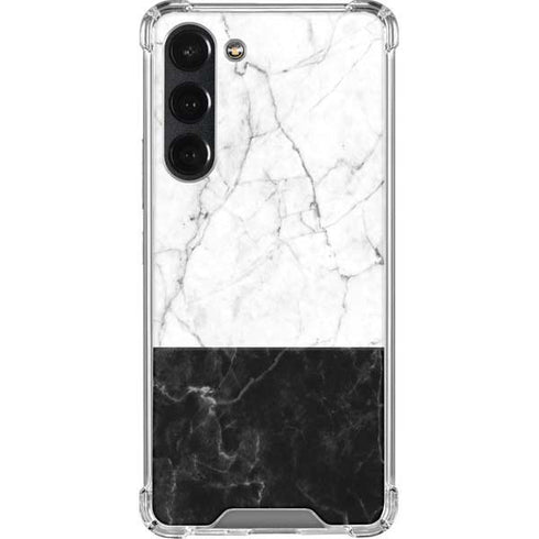 Marble Split Galaxy S23 Plus Clear Case