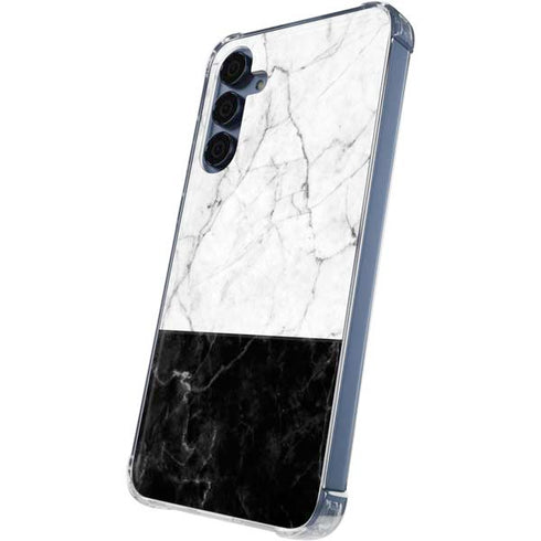 Marble Split Galaxy S24 Clear Case