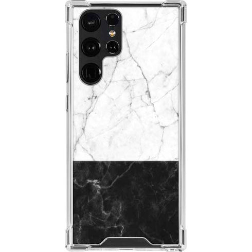 Marble Split Galaxy S24 Ultra Clear Case