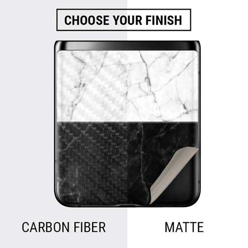 Marble Split Galaxy Z Flip Skin