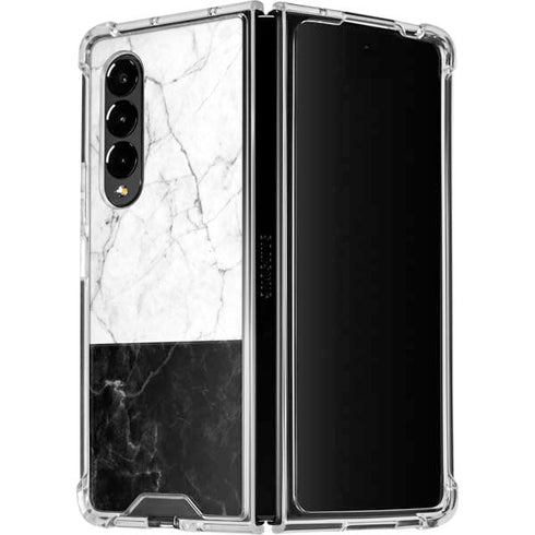 Marble Split Galaxy Z Fold4 5G Clear Case