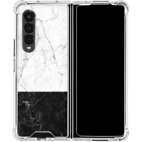 Marble Split Galaxy Z Fold4 5G Clear Case