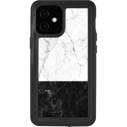 Marble Split iPhone 12 Mini Waterproof Case