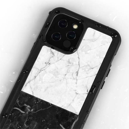 Marble Split iPhone 12 Pro Waterproof Case
