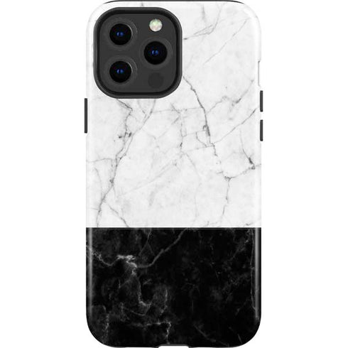 Marble Split iPhone 15 Pro Max Impact Case