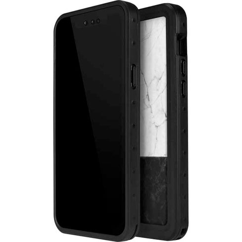 Marble Split iPhone 14 Pro Max Waterproof Case