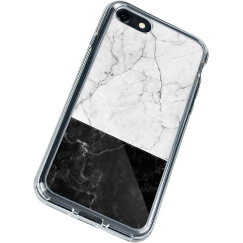 Marble Split iPhone SE (2nd & 3rd Gen) Clear Case